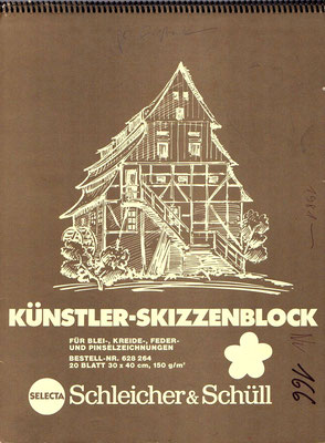 Skizzenblock  166  Datum  1981   24 Blätter