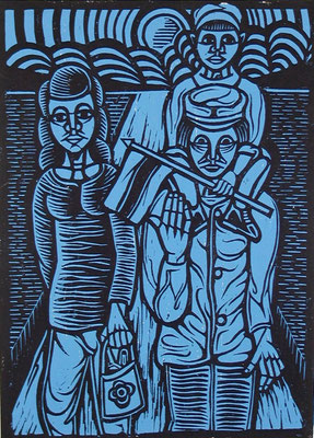 Familienausflug  1998  39 x 55