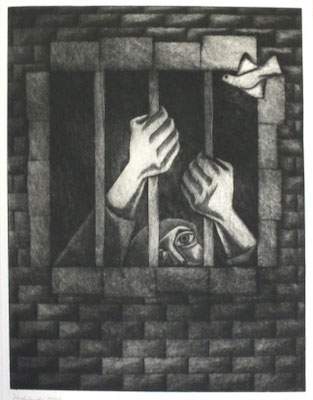 Blick nach draußen  1979  30,5 x 39,5      ( 5 )