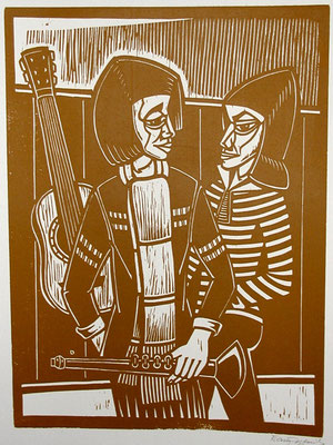 Junge Musiker  1982  45 x 60
