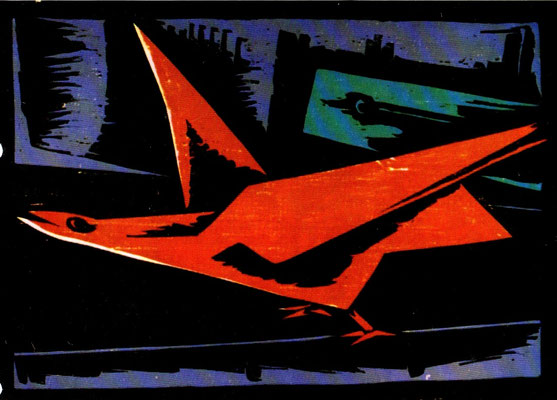 Laufender Vogel  1966    65 x 47  H.G.V. 12