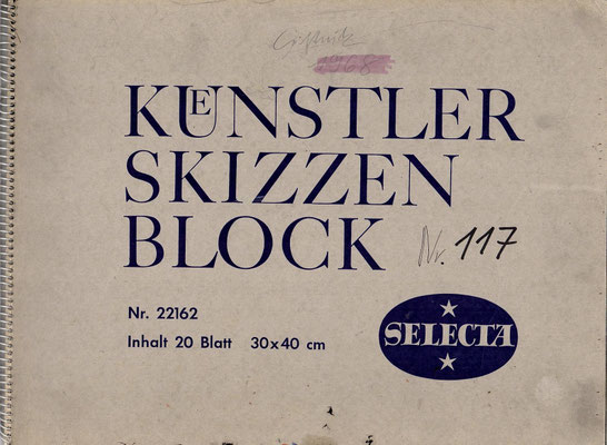 Skizzenblock  117  Datum  1968    8 Blätter