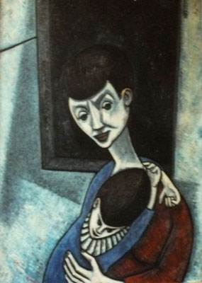 Mutter mit Kind im Arm  1961  88 x 123  V.V. 147  