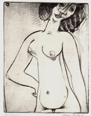 Stehender Akt  1968  15 x 20        ( 5 )