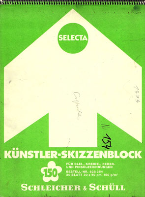 Skizzenblock  154  Datum  1979   22 Blätter