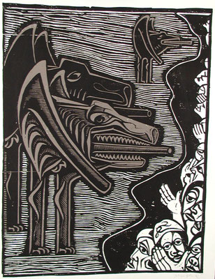 Der Krieg ( Bedrohung )  1978  59 x 78