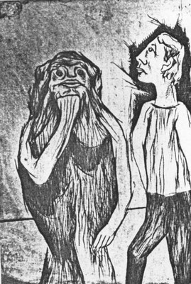 Dichter und Muse  1971    30 x 39,5  R.G.V. 65