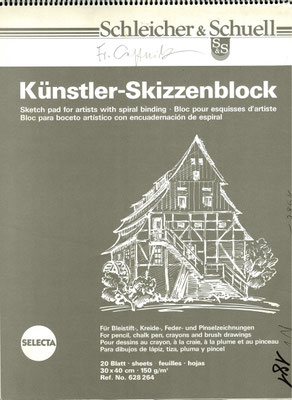 Skizzenblock  181  Datum 1986   9 Blätter