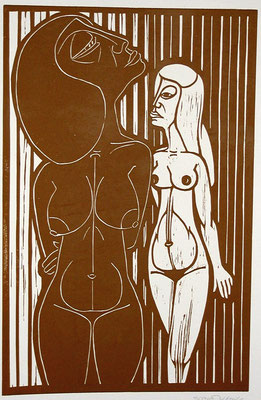 Freundinnen ( Eifersucht )  1983  39 x 60