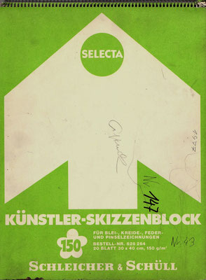 Skizzenblock  147  Datum  1977   18 Blätter