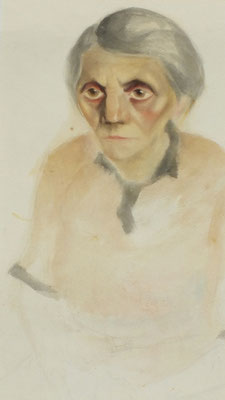 Tante Mina  1948  30 x 40 ( Aquarell )