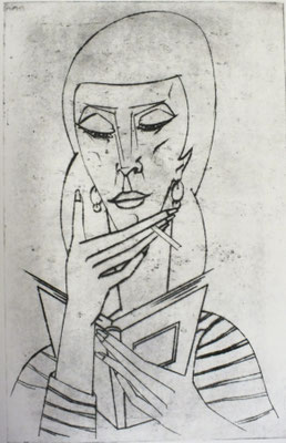 Lesende  1992  33,5 x 52         ( 3 )
