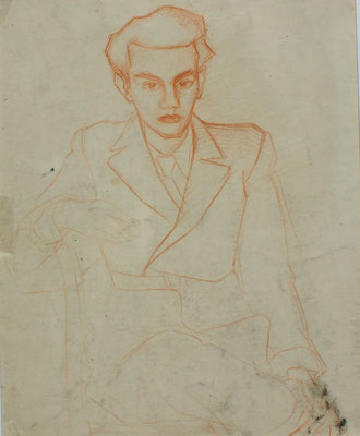 Alfred Doenicke ( Freund )  1948  25 x 31 ( Rötel )