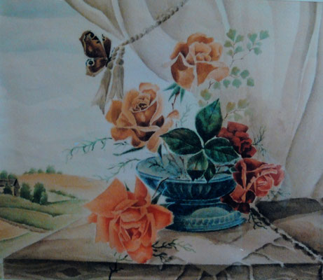 Schale mit Rosen 1946      28 x 23,5   A.V. 2