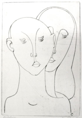 Geschwister  1957  19,5 x 28                               ( 2 )