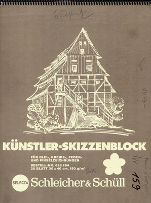Skizzenblock  159  Datum  1979   10 Blätter