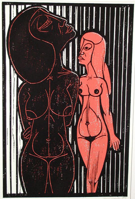 Freundinnen ( Eifersucht )  1983  39 x 60