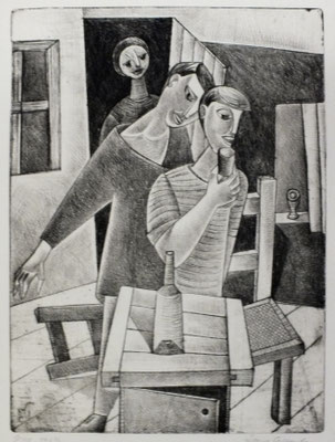 Trinkende  1957  23,5 x 32          ( 2 )