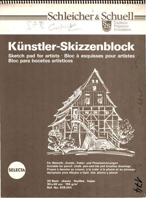 Skizzenblock  174  Datum  1984   24 Blätter