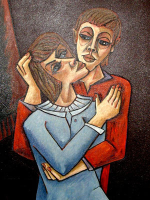 Liebespaar  1992  75 x 100