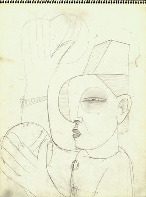 Blatt Nr. 18  1977  ( Öl )  Kleiner Artist  1982  20 - 6