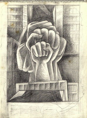 Blatt Nr. 1    11.1969  ( Öl )  Aufbruch ins Freie   V.V.251