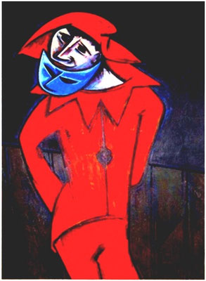Roter Clown  1966    93 x 134  V.V. 116