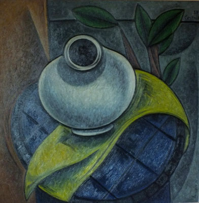 Stillleben mit weißer Vase  1957    68 x 68  V.V. 65