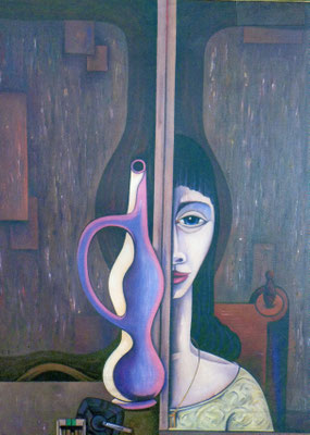 Frau mit Vase    84 x 114  V.V. 110