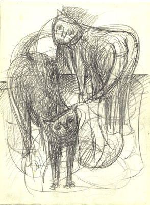 Blatt Nr.23     4.1954    ( R )   Katzen   1955   9 - 11