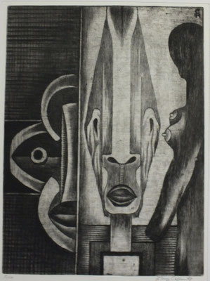 Masken  1971  29,5 x 39,5                      ( 4 )