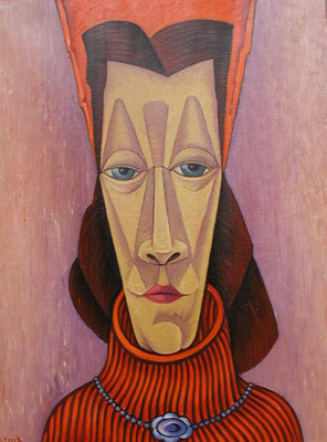 Frauenkopf  1998  62 x 81
