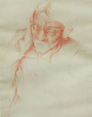Tante Mina  1947  32 x 40   Rö.G.V. 1