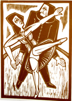 Tanzendes Paar  1984  40 x 55