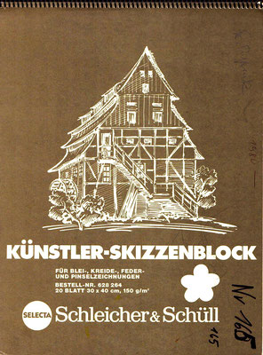 Skizzenblock  165  Datum  1980   14 Blätter