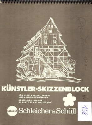 Skizzenblock  158  Datum  1979   11 Blätter