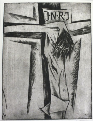Gekreuzigter  1970  29,5 x 40                  ( 5 )