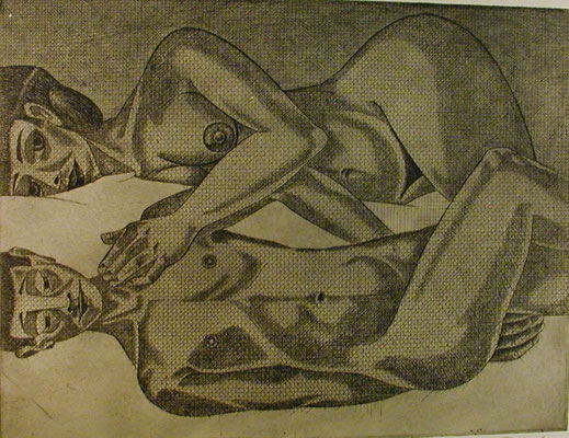 Paar II  1977  39,5 x 30      ( 1 )