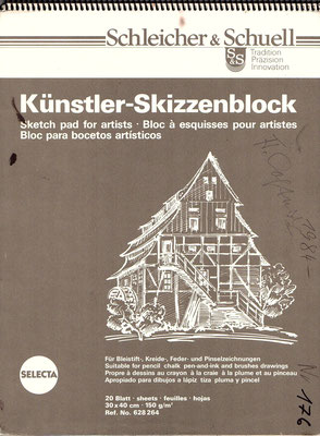 Skizzenblock  176  Datum  1984   11 Blätter