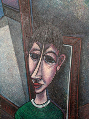 Junge am Fenster  1962  71 x 97
