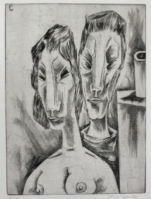 Im Atelier I  1962  29,5 x 40        ( 1 )