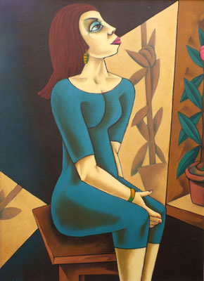 Wartende  1988  80 x 110