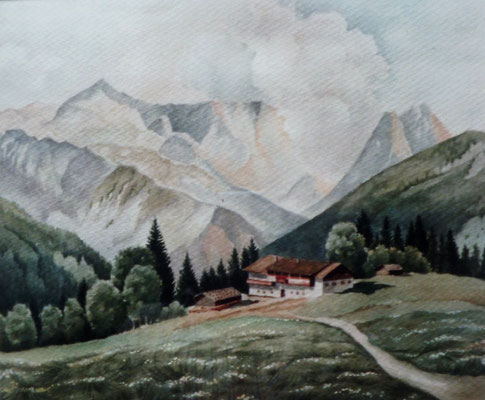 Haus in den Bergen  1947  A.V.10