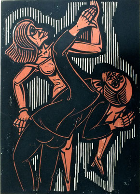Tanzendes Paar  1984  40 x 55