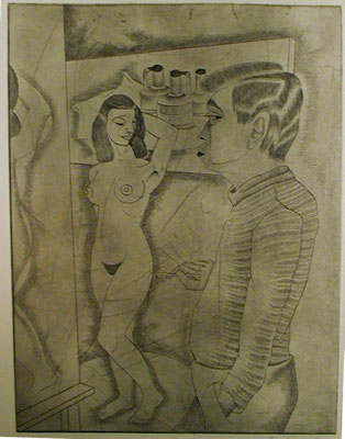 Maler und Modell  1977  30 x 39,5 ( Ätz )        ( 4 )
