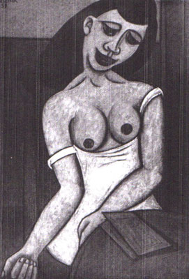 Mädchen mit Hemd  1959  V.V. 169