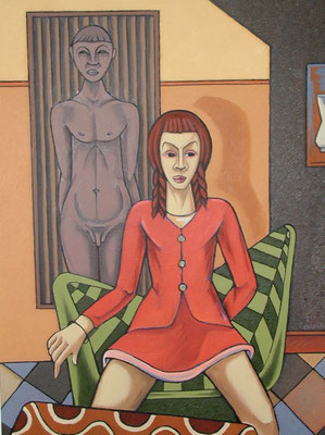 Selbstbewusstes Mädchen  2001  82 x 110 