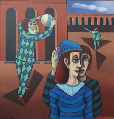 Spiel mit dem Ball  1993  100 x 105