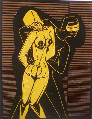 Frauenraub I  1981  60 x 78
