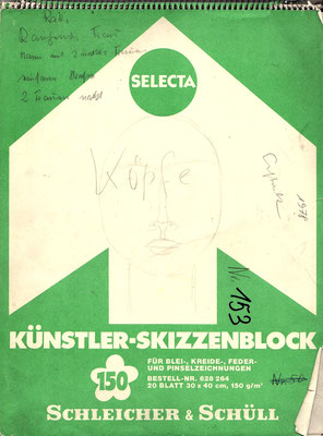 Skizzenblock  153  Datum  1978   13 Blätter